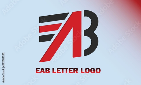 Obraz EAB Letter Logo