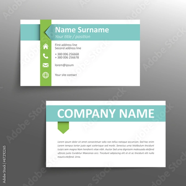 Obraz Business card