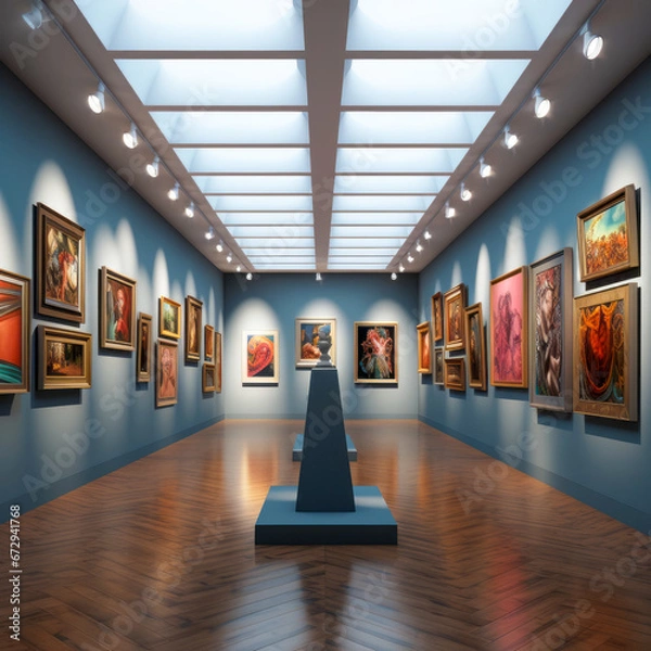 Obraz Virtual NFT Art Gallery Exhibition