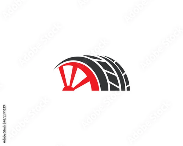 Obraz tire auto logo