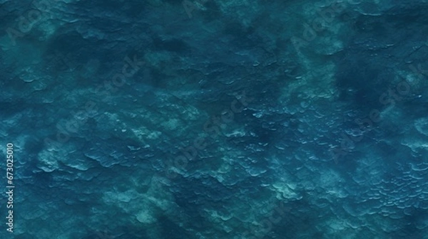 Fototapeta Blue water seamless pattern. Repeated background of sea top view.