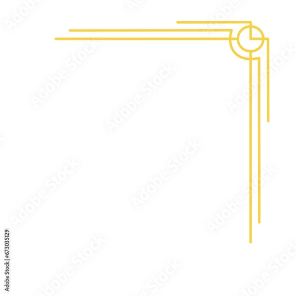 Fototapeta Set of art deco borders and headers