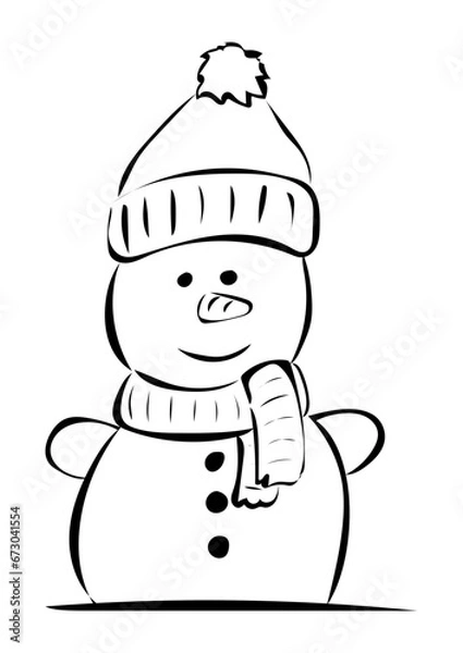 Fototapeta Schneemann 