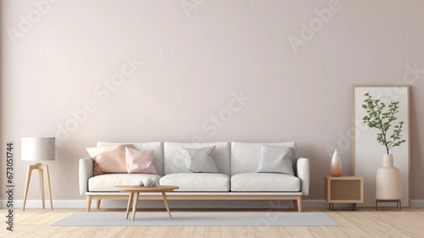 Obraz modern living room with sofa