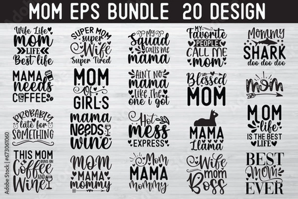 Obraz Mom EPS Bundle
