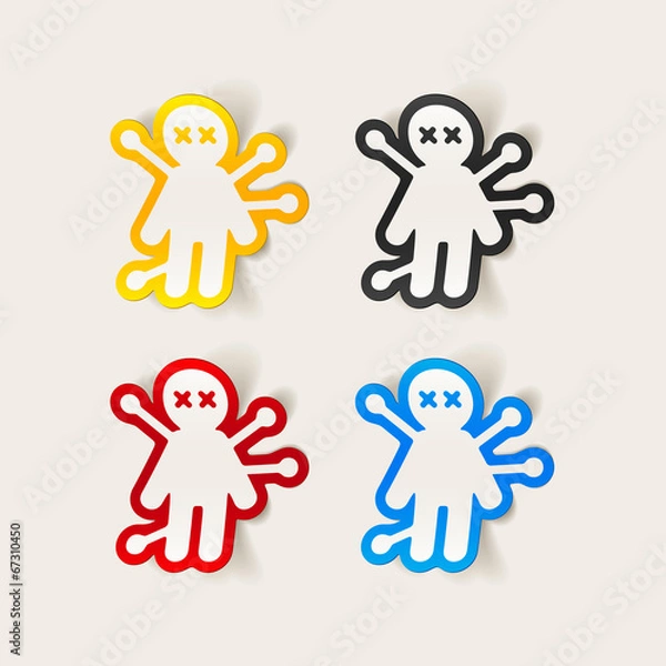 Obraz realistic design element: voodoo Doll