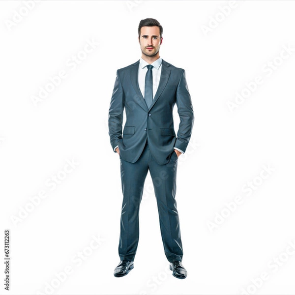 Obraz full-length portrait captures the essence of a professional businessman