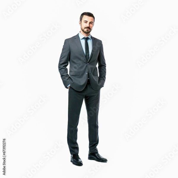 Obraz full-length portrait captures the essence of a professional businessman