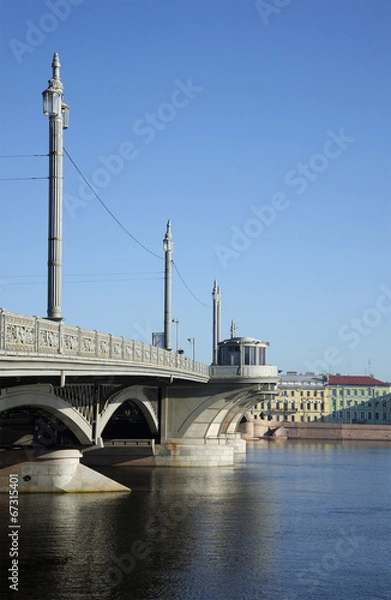 Obraz Летнее утро у Благовещенского моста. Санкт-Петербург