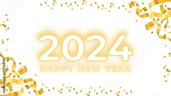 Obraz happy new year 2024 design templates banner jpg
