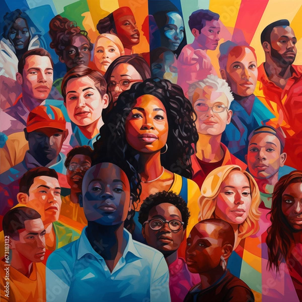 Obraz LGBTQ portraits art composition