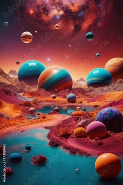 Obraz planet in space