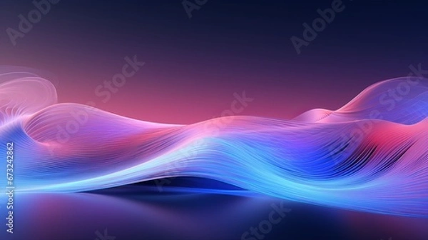 Fototapeta Curve tech background, technical backgroun