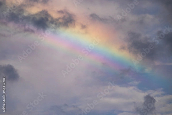 Obraz 구름 하늘 무지개 레인보우