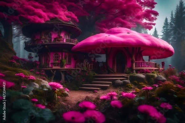 Obraz chinese temple at night