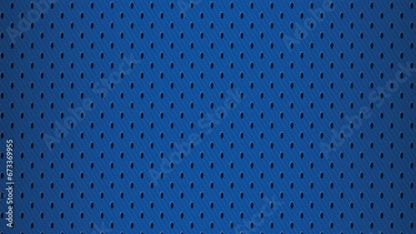 Fototapeta Seamless vector pattern repeating texture swatch jersey fabric athletic sports gear blue
