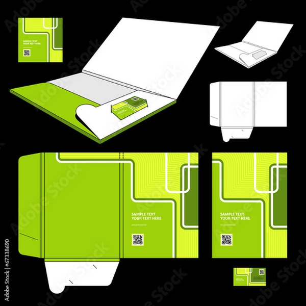 Obraz Folder template design