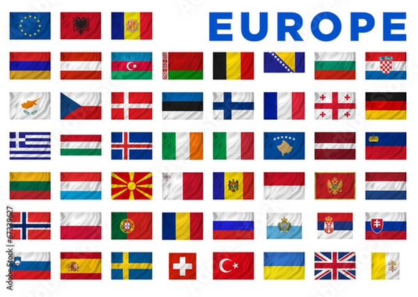 Obraz Flagi Europy