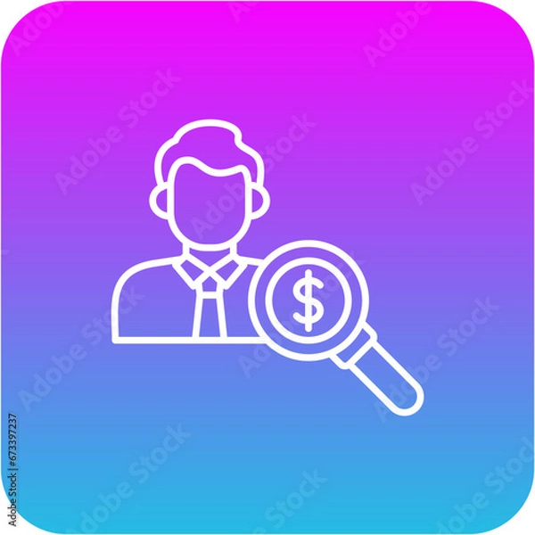 Fototapeta Auditor Icon