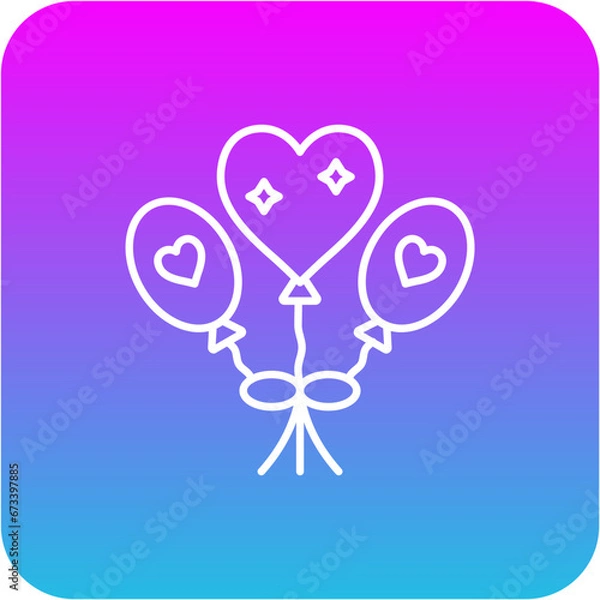 Fototapeta Balloons Icon