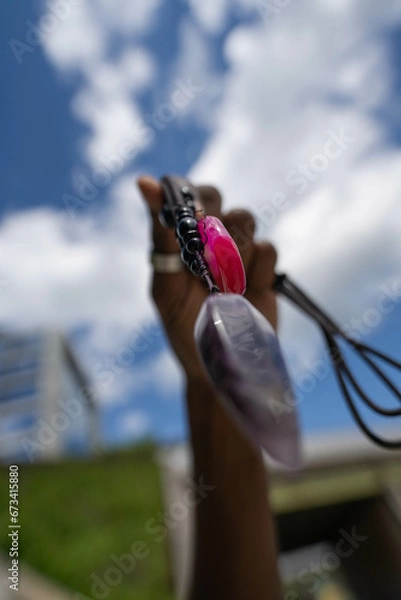 Obraz Gems on necklace