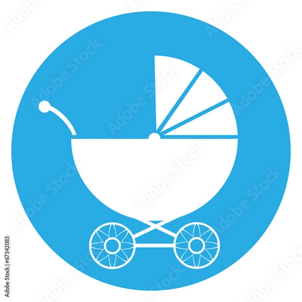 Fototapeta Pram button