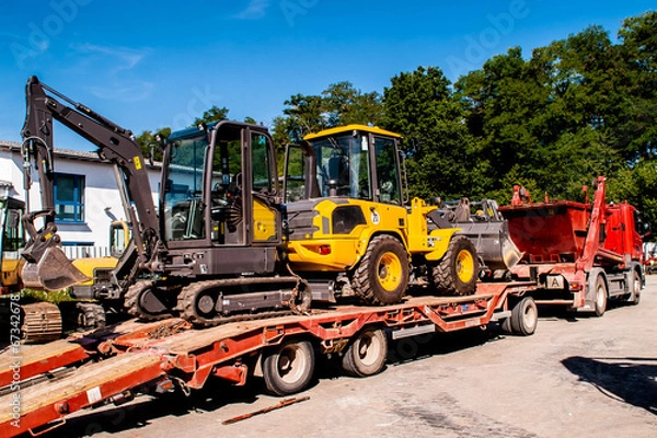 Fototapeta Baumaschinenverleih