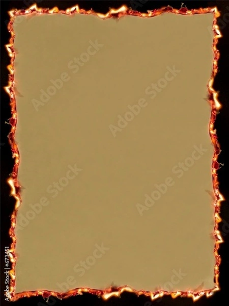 Obraz burning paper