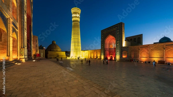 Obraz blue hour Bukhara