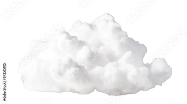 Obraz Fluffy Cloud on transparent background. Ai generative.