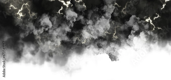 Fototapeta lightning dark cloud effect
