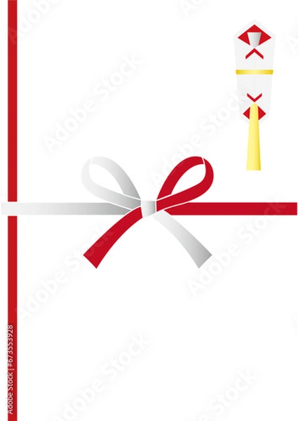 Obraz 御祝儀袋のイラスト