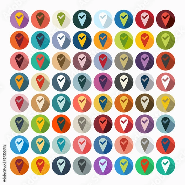 Obraz Flat design: pointer