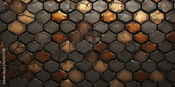 Obraz Metal texture, created by AI