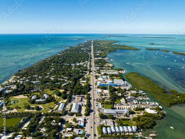 Obraz Aerial view of Islamorada in Florida Keys