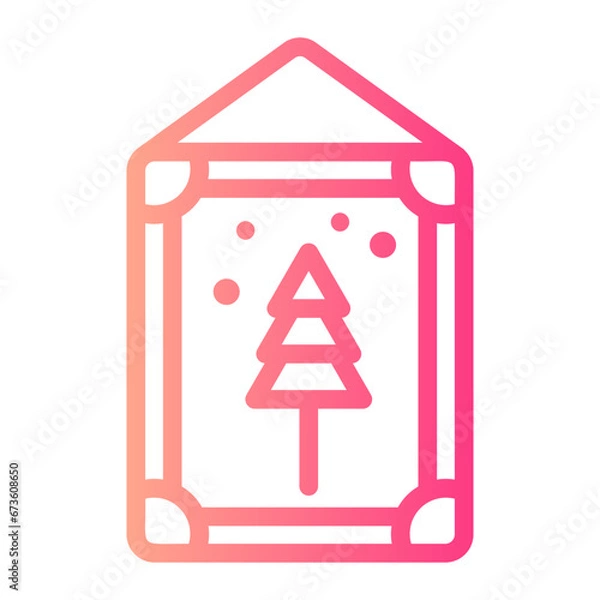 Obraz frame gradient icon