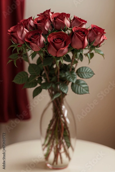 Obraz roses in vase