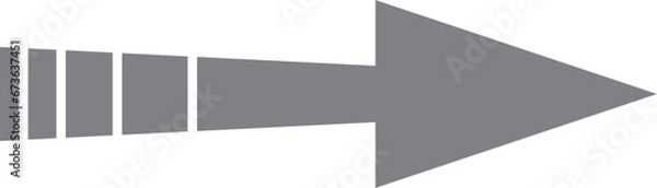 Fototapeta 矢印＿アウトラインなし　グレー
