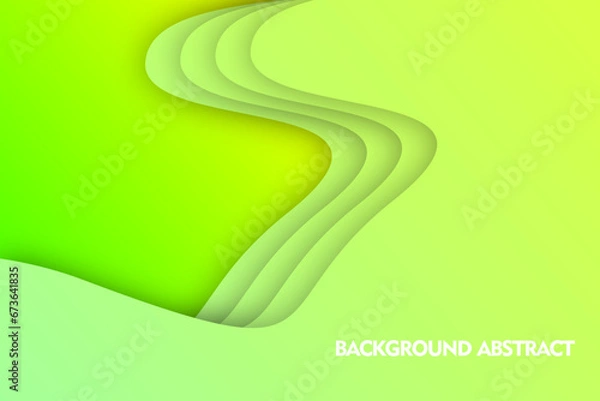 Fototapeta abstract green wave background