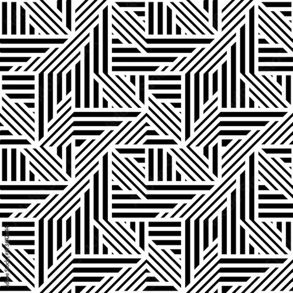 Obraz Seamless models. Modern stylish texture. Monochrome, simple. Vector.