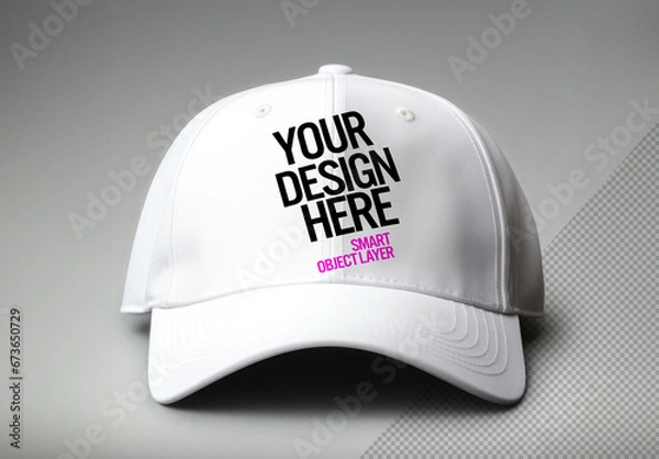 Obraz Isolated Baseball Cap Mockup with Generative AI