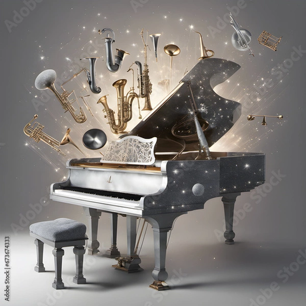 Obraz Piano graphics