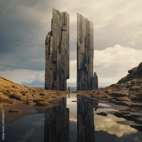 Obraz Intersection of Parallel Dimensions at Monolith