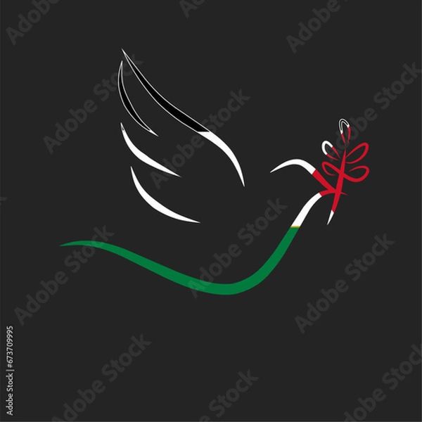 Fototapeta illustration of a bird