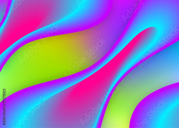 Fototapeta Fluid background with liquid dynamic elements and shapes.