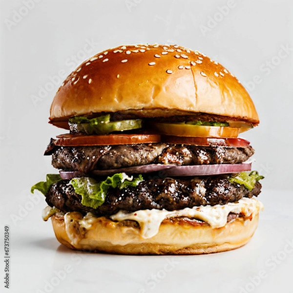 Obraz hamburger on a plate