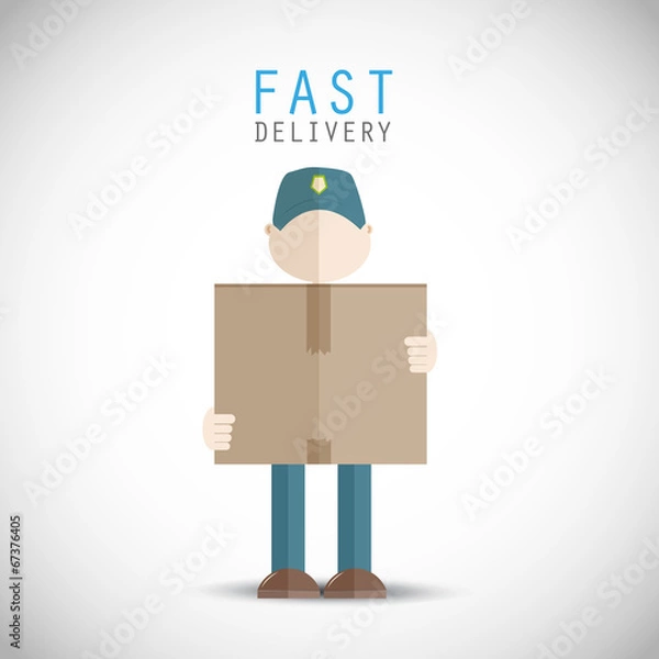 Obraz Fast delivery man