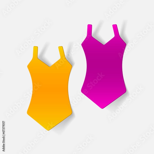 Fototapeta realistic design element: swimsuit
