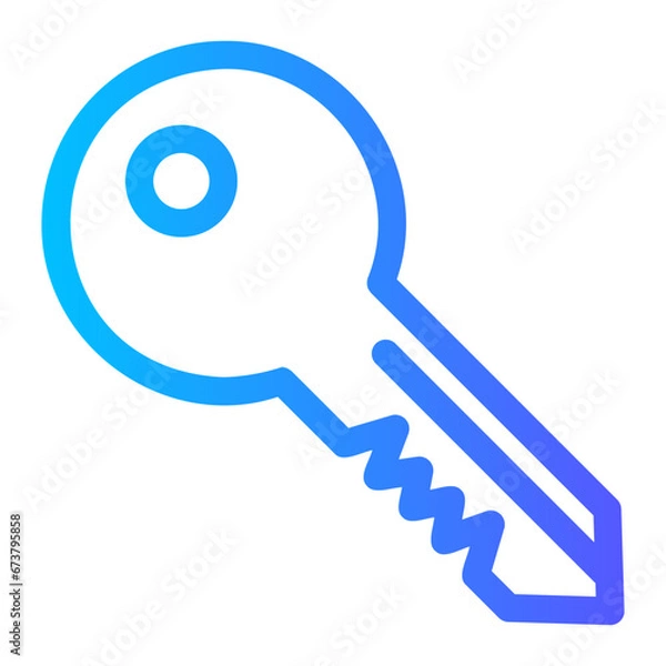 Obraz key gradient icon