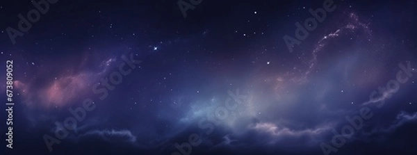 Fototapeta Cosmic Panoramic: Milky Way Universe